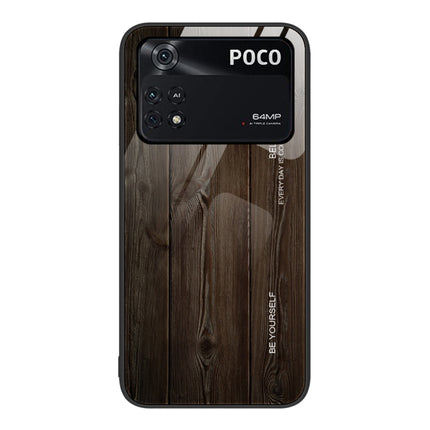 Wood Grain Glass Protective Case, For Xiaomi Mi 11 Pro, For Xiaomi Poco X4 Pro 5G, For Xiaomi Poco M4 Pro 4G, For Xiaomi Mi 11 Ultra