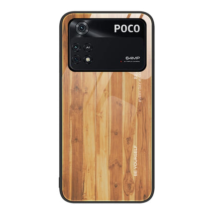 Wood Grain Glass Protective Case, For Xiaomi Mi 11 Pro, For Xiaomi Poco X4 Pro 5G, For Xiaomi Poco M4 Pro 4G, For Xiaomi Mi 11 Ultra