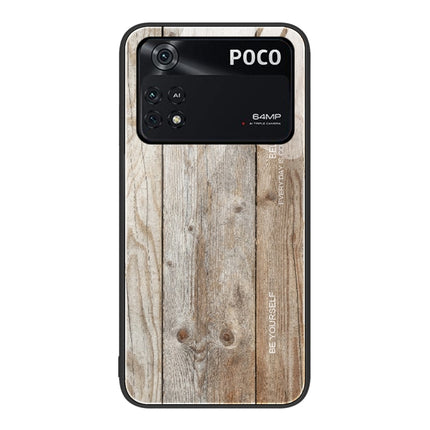 Wood Grain Glass Protective Case, For Xiaomi Mi 11 Pro, For Xiaomi Poco X4 Pro 5G, For Xiaomi Poco M4 Pro 4G, For Xiaomi Mi 11 Ultra