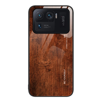 Wood Grain Glass Protective Case, For Xiaomi Mi 11 Pro, For Xiaomi Poco X4 Pro 5G, For Xiaomi Poco M4 Pro 4G, For Xiaomi Mi 11 Ultra