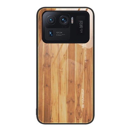 Wood Grain Glass Protective Case, For Xiaomi Mi 11 Pro, For Xiaomi Poco X4 Pro 5G, For Xiaomi Poco M4 Pro 4G, For Xiaomi Mi 11 Ultra