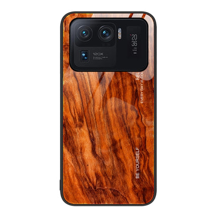 Wood Grain Glass Protective Case, For Xiaomi Mi 11 Pro, For Xiaomi Poco X4 Pro 5G, For Xiaomi Poco M4 Pro 4G, For Xiaomi Mi 11 Ultra