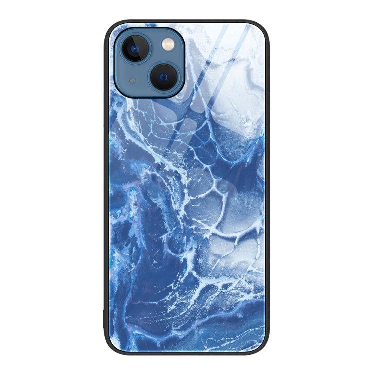 Marble Pattern Glass Protective Phone Case, For iPhone 13 Pro Max, For iPhone 13 Pro, For iPhone 13