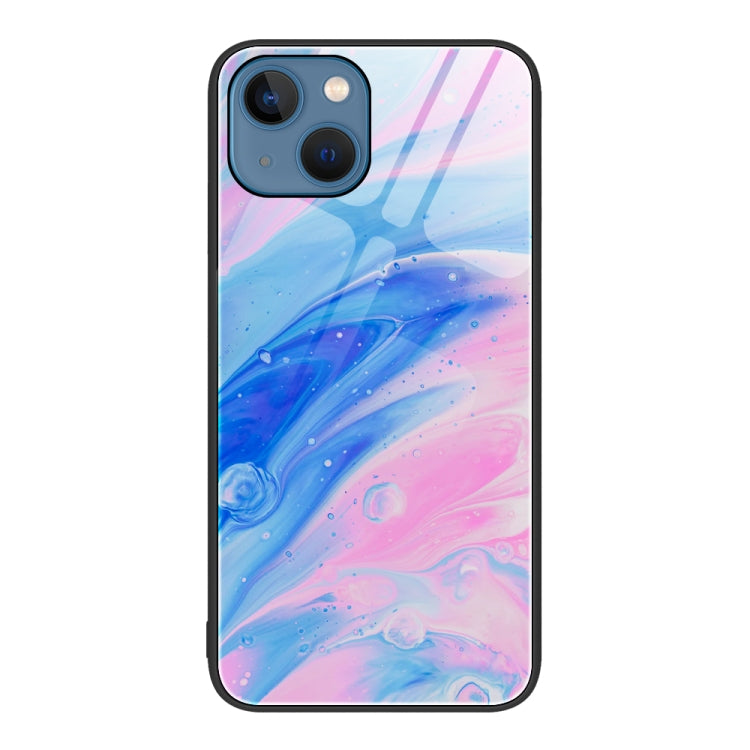 Marble Pattern Glass Protective Phone Case, For iPhone 13 Pro Max, For iPhone 13 Pro, For iPhone 13