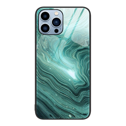 Marble Pattern Glass Protective Phone Case, For iPhone 14 Plus, For iPhone 14 Pro Max, For iPhone 14 Pro