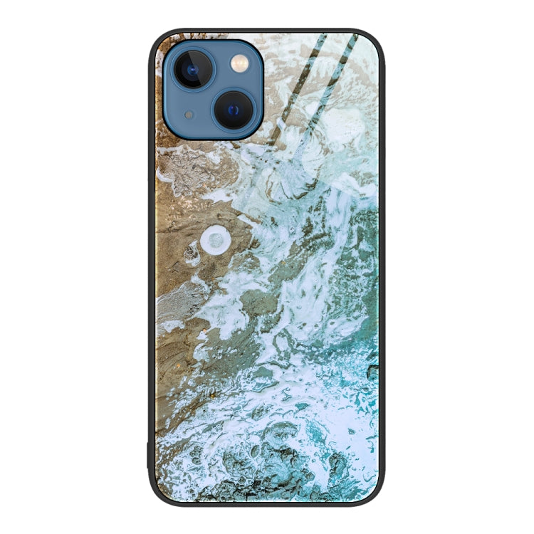 Marble Pattern Glass Protective Phone Case, For iPhone 14, For iPhone 1XR, For iPhone XS Max
