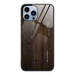 Wood Grain Glass Protective Case, For iPhone 11 Pro Max, For iPhone 13 Pro Max, For iPhone 13 Pro, For iPhone 13, For iPhone XR