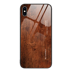 Wood Grain Glass Protective Case, For iPhone XS Max, For iPhone 11 Pro, For iPhone 14 Pro Max, For iPhone 7 Plus, For iPhone 11