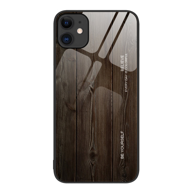 Wood Grain Glass Protective Case, For iPhone 7 Plus, For iPhone 11, For iPhone 14 Plus, For iPhone 14 Pro