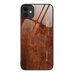 Wood Grain Glass Protective Case, For iPhone XS Max, For iPhone 11 Pro, For iPhone 14 Pro Max, For iPhone 7 Plus, For iPhone 11