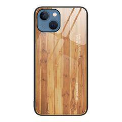 Wood Grain Glass Protective Case, For iPhone 14 Plus, For iPhone 14 Pro, For iPhone 14