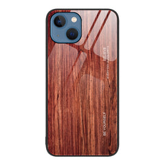 Wood Grain Glass Protective Case, For iPhone 14 Plus, For iPhone 14 Pro, For iPhone 14