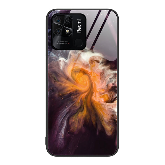 Marble Pattern Glass Protective Phone Case, For Xiaomi Redmi 10C, For Xiaomi Redmi Note 11T Pro, For Xiaomi Redmi K40s
