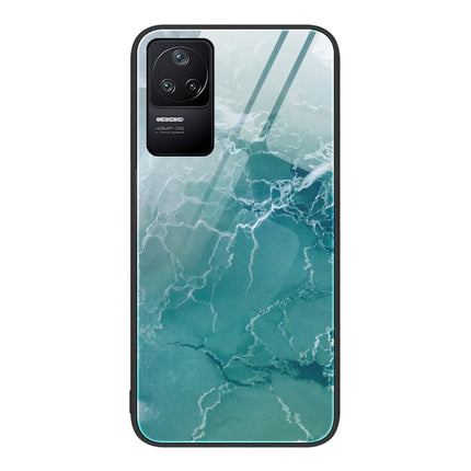 Marble Pattern Glass Protective Phone Case, For Xiaomi Redmi 10C, For Xiaomi Redmi Note 11T Pro, For Xiaomi Redmi K40s