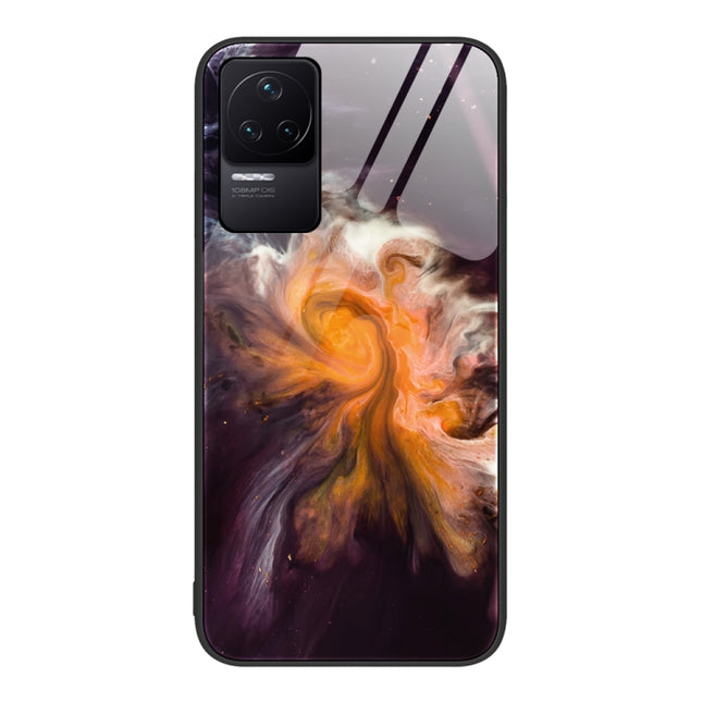 Marble Pattern Glass Protective Phone Case, For Xiaomi Redmi K50 Pro, For Xiaomi Redmi K50, For Xiaomi Redmi Note 10 Pro 4G Global