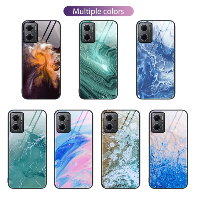 Marble Pattern Glass Protective Phone Case, For Xiaomi Redmi Note 11E, For Xiaomi Mi 11 Pro, For Xiaomi Mi 11 Ultra