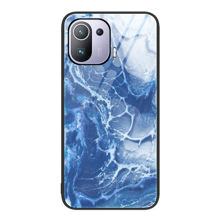 Marble Pattern Glass Protective Phone Case, For Xiaomi Redmi Note 11E, For Xiaomi Mi 11 Pro, For Xiaomi Mi 11 Ultra