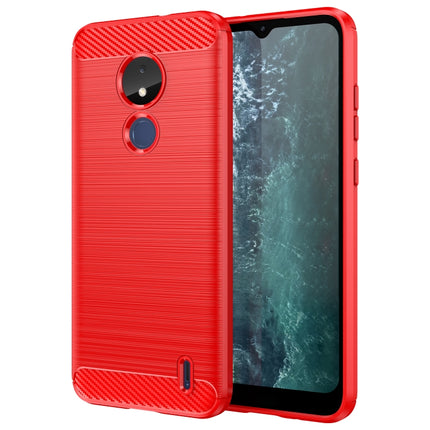Brushed Texture Carbon Fiber TPU Phone Case, For Nokia G20, For Nokia XR20, For Nokia G50, For Nokia X100, For Nokia G11, For Nokia G21, For Nokia C21