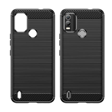 Brushed Texture Carbon Fiber TPU Phone Case, For Nokia C21 Plus, For Nokia C2 2nd Edition, For Nokia C200, For Nokia C100
