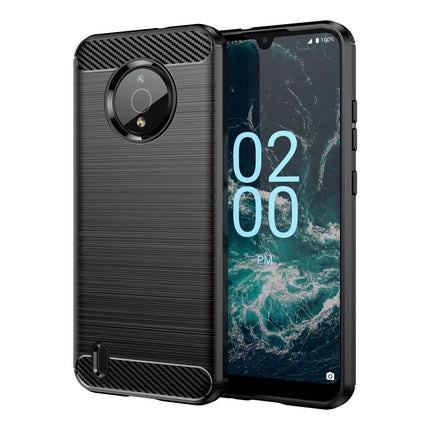 Brushed Texture Carbon Fiber TPU Phone Case, For Nokia C21 Plus, For Nokia C2 2nd Edition, For Nokia C200, For Nokia C100