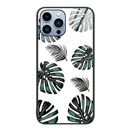 Colorful Painted Glass Phone Case, For iPhone 14 Pro