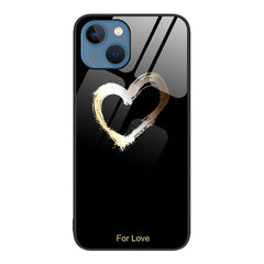 Colorful Painted Glass Phone Case, For iPhone 14 Plus