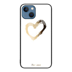 Colorful Painted Glass Phone Case, For iPhone 14 Plus
