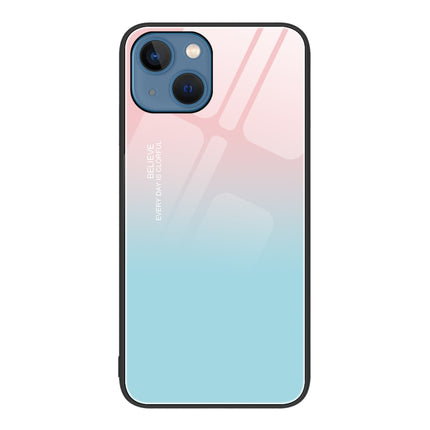 Colorful Painted Glass Phone Case, For iPhone 14 Plus