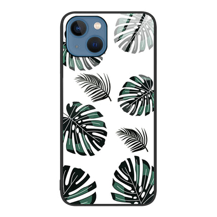 Colorful Painted Glass Phone Case, For iPhone 14 Plus
