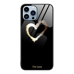 Colorful Painted Glass Phone Case, For iPhone 13 Pro Max