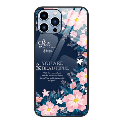 Colorful Painted Glass Phone Case, For iPhone 13 Pro