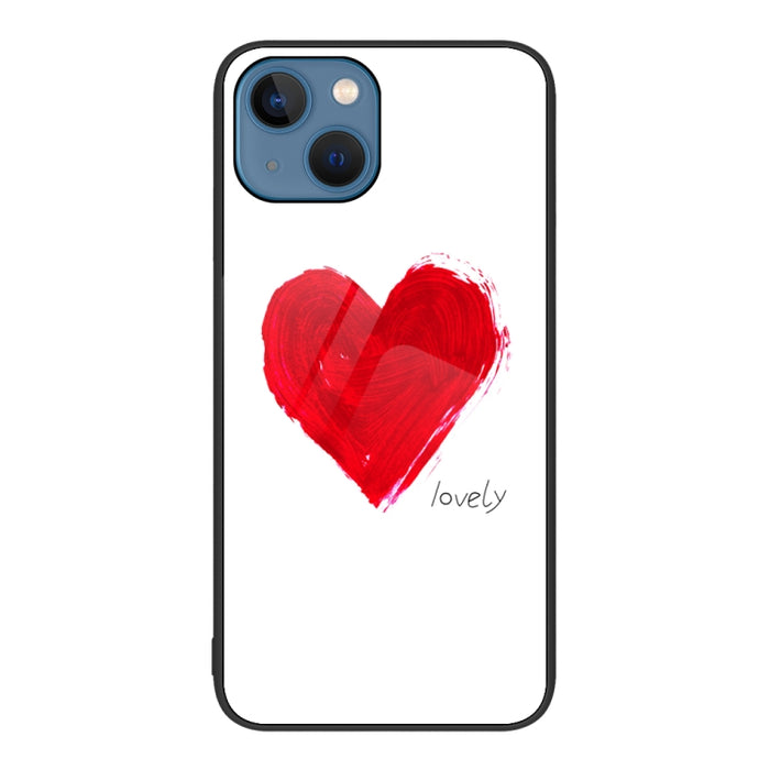 Colorful Painted Glass Phone Case, For iPhone 13