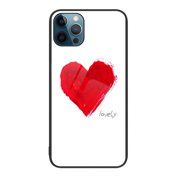 Colorful Painted Glass Phone Case, For iPhone 12 Pro Max
