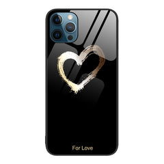 Colorful Painted Glass Phone Case, For iPhone 12 Pro Max
