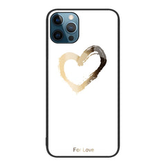 Colorful Painted Glass Phone Case, For iPhone 12 Pro Max