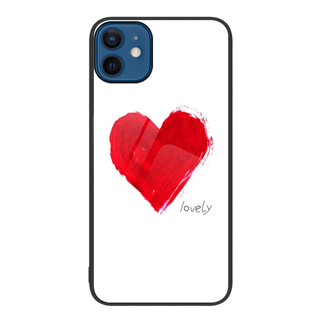 Colorful Painted Glass Phone Case, For iPhone 12 / 12 Pro