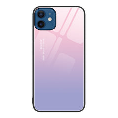 Colorful Painted Glass Phone Case, For iPhone 12 / 12 Pro