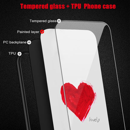 Colorful Painted Glass Phone Case, For iPhone 12 / 12 Pro