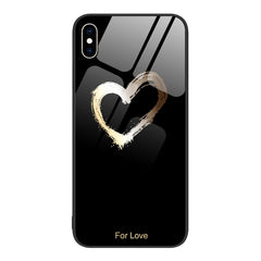 Colorful Painted Glass Phone Case, For iPhone XS Max