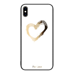 Colorful Painted Glass Phone Case, For iPhone XS Max