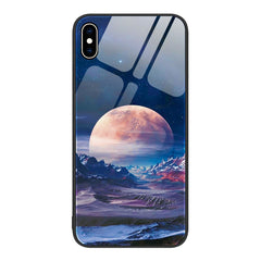 Colorful Painted Glass Phone Case, For iPhone XS Max