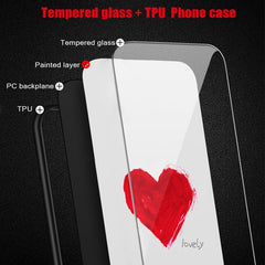 Colorful Painted Glass Phone Case, For iPhone XS Max