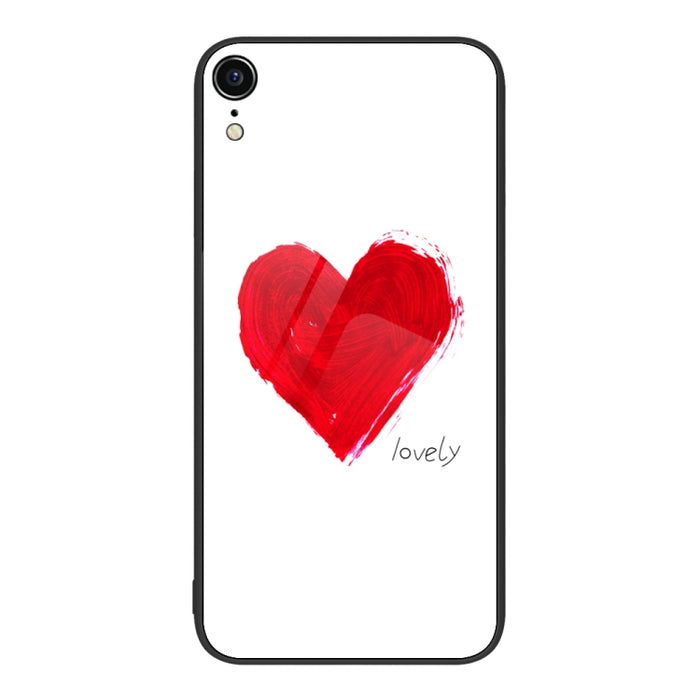 Colorful Painted Glass Phone Case, For iPhone XR
