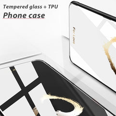 Colorful Painted Glass Phone Case, For iPhone XR