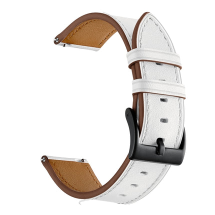 22mm Cowhide Leather Sewing Thread Watch Band, For Honor Watch GS 3
