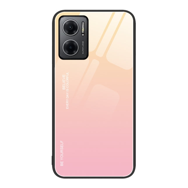 Gradient Color Glass Case, For Xiaomi Redmi Note 11E, For Xiaomi Redmi Note 11T Pro, For Xiaomi Poco X4 Pro 5G