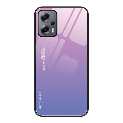 Gradient Color Glass Case, For Xiaomi Redmi Note 11E, For Xiaomi Redmi Note 11T Pro, For Xiaomi Poco X4 Pro 5G