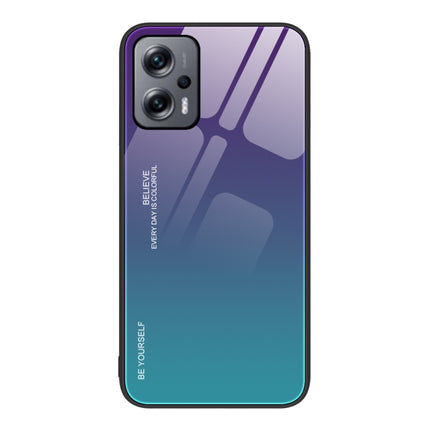 Gradient Color Glass Case, For Xiaomi Redmi Note 11E, For Xiaomi Redmi Note 11T Pro, For Xiaomi Poco X4 Pro 5G
