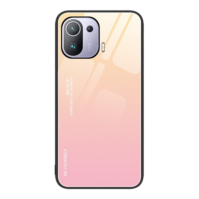 Gradient Color Glass Case, For Xiaomi Mi 11 Pro, For Xiaomi Mi 11 Ultra, For Xiaomi 12 Pro