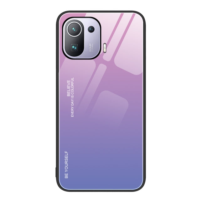 Gradient Color Glass Case, For Xiaomi Mi 11 Pro, For Xiaomi Mi 11 Ultra, For Xiaomi 12 Pro